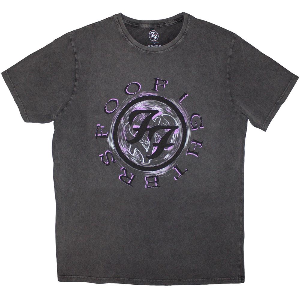 Foo Fighters - Wheel Logo Shadow Heren Tshirt - Grijs